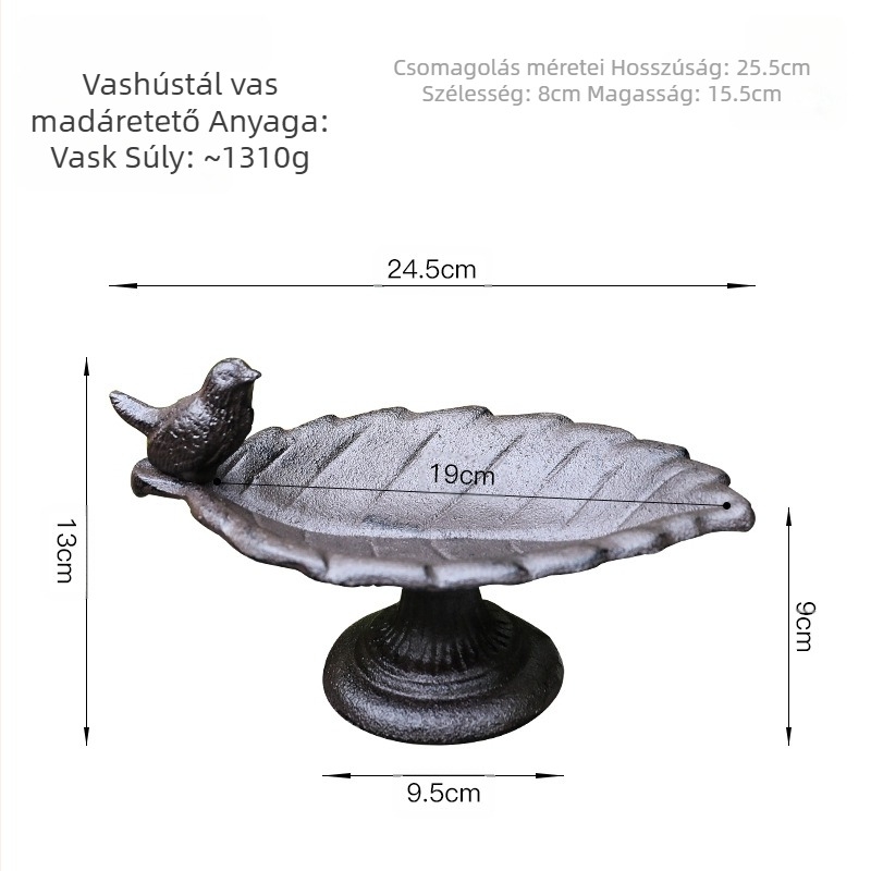 Madár etető dekoráció - kovácsoltvas, modern minimalista stílus, Violin