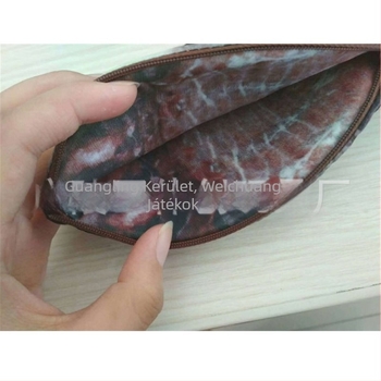 Tolltartó plüss hal formájú, testreszabható, rövid plüss, PP gyapot töltés, 14+ korosztály számára