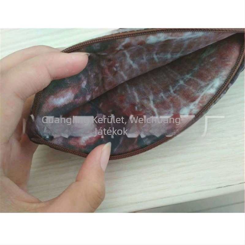 Tolltartó plüss hal formájú, testreszabható, rövid plüss, PP gyapot töltés, 14+ korosztály számára