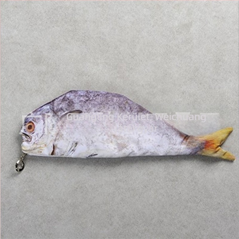 Tolltartó plüss hal formájú, testreszabható, rövid plüss, PP gyapot töltés, 14+ korosztály számára