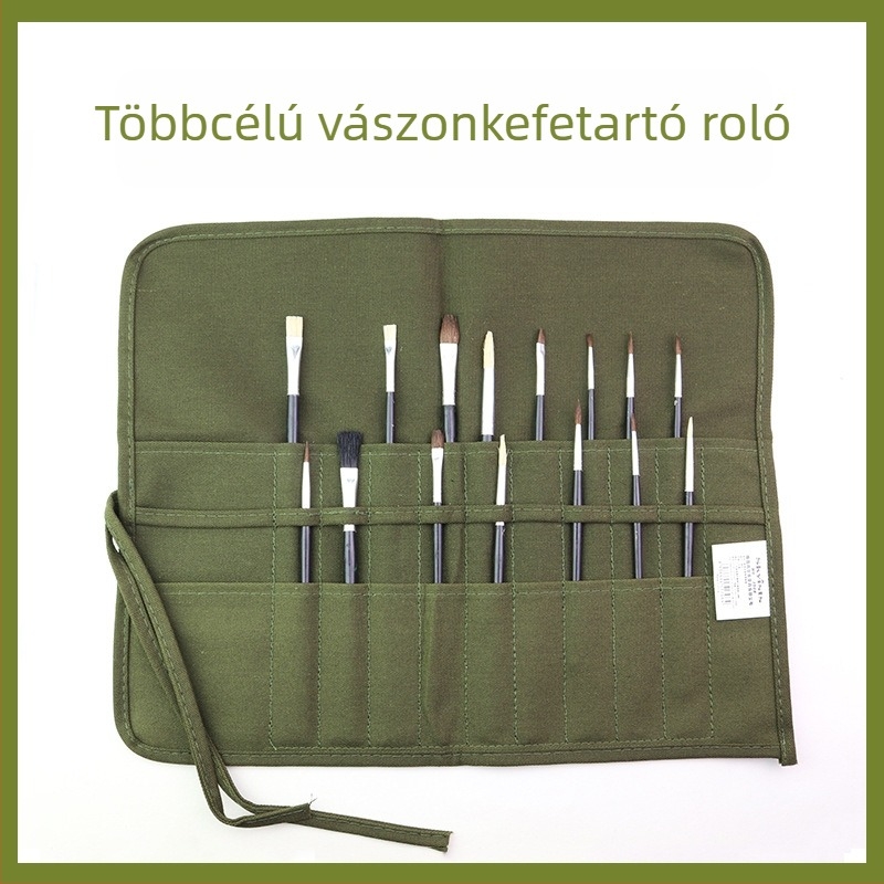 New Concept vászon toll- és ecsettároló táska, anyaga: vászon, modell: 123, 22 vagy 30 rekesz