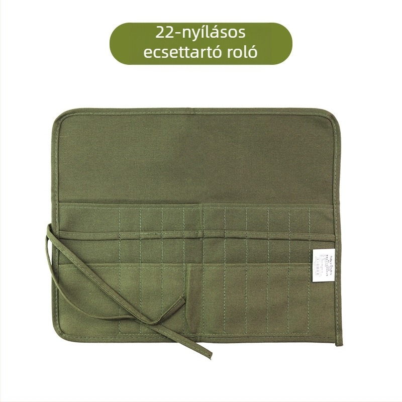 New Concept vászon toll- és ecsettároló táska, anyaga: vászon, modell: 123, 22 vagy 30 rekesz