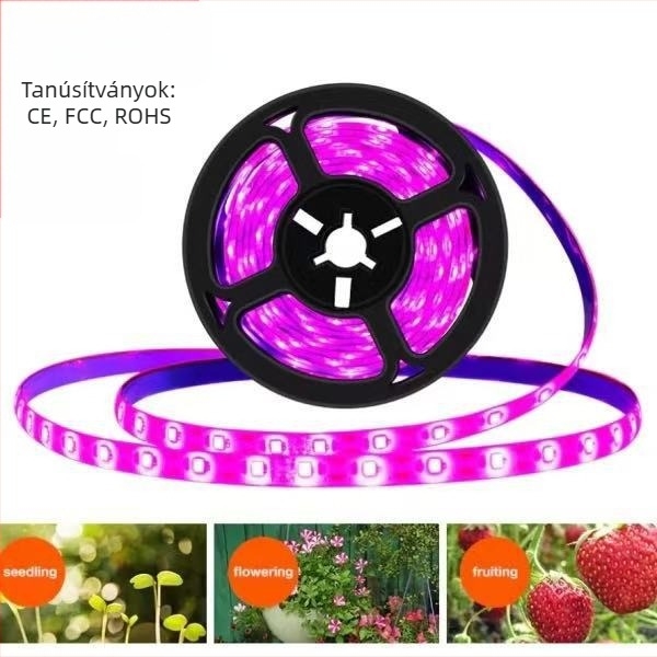 USB-s növénynevelő fénycsík 2835 LED-del, beltéri használatra — pozsgások, zöldségek és virágok