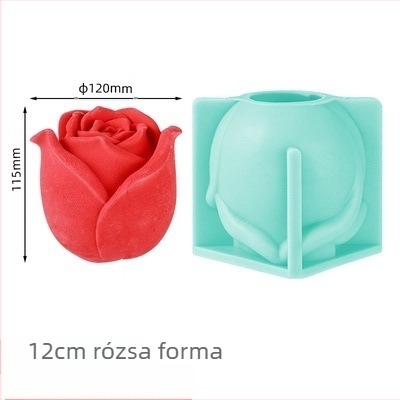 Rózsa alakú szilikon csokoládé forma – rózsa alak, tort dekorációra, Márka: Ruyi Square, Sütőforma tortákhoz, Modern egyszerű stílus