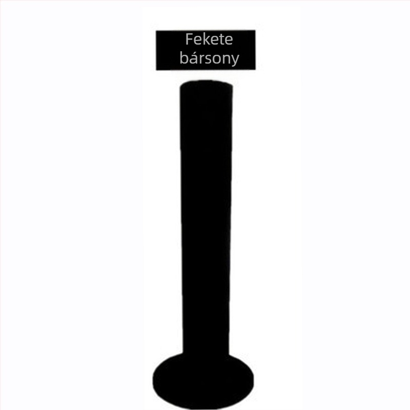 Ékszerállvány, 1-szintes, padlón álló kiállító, sűrű lemez és flanel anyaggal, koreai stílus