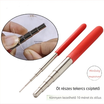 Öt részes fém tekercselő rúd – DIY tekercselő eszköz