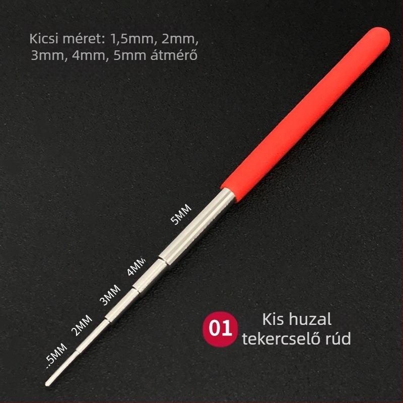 Öt részes fém tekercselő rúd – DIY tekercselő eszköz