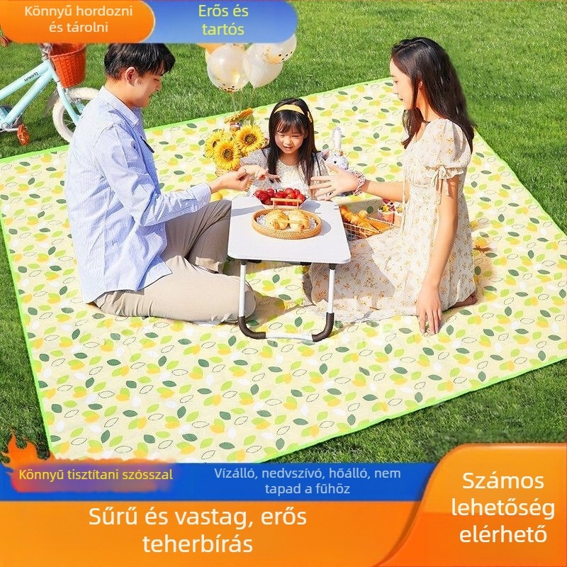 Piknik matrac – vízálló, vastagított, hordozható, nem szövött anyagból (300 g), 5–6 személyre