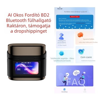 AI fordító fejhallgató ANC/ENC zajcsökkentéssel, Bluetooth 5.0, IPX4 vízálló