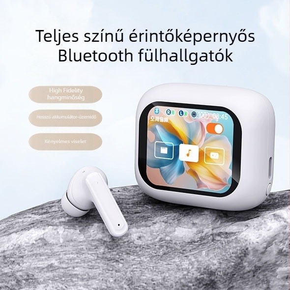 Vezeték nélküli Bluetooth 5.3 játékfülhallgatók aktív ANC-vel, digitális kijelzővel, IPX4, 4–8 órás üzemidő