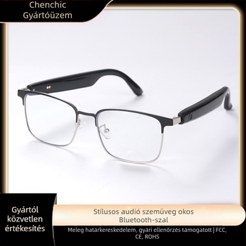 Okos Bluetooth szemüveg CC-GS06, 110mAh akkumulátor, érintéses vezérlés, 10 m+ hatótávolság, fejhez rögzített
