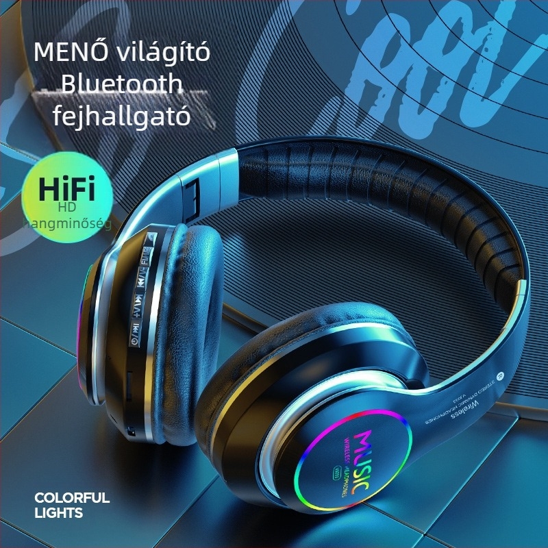 VJ033 vezeték nélküli fejhallgató Bluetooth 5.3-mal, 10 m hatótáv, több mint 8 óra üzemidő, sztereó