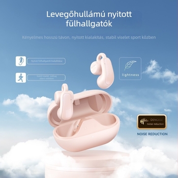 Bluetooth fülcsipeszes vezeték nélküli fülhallgató, zajcsökkentéssel, 10 m hatótávolság, BT 5.3, klipses kialakítás, sztereó, akkumulátor 4–8 óra