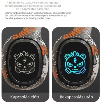 Fejhallgató Bluetooth 5.3-mal, 10 m hatótávolság, sztereó hang, üzemidő 4–8 óra