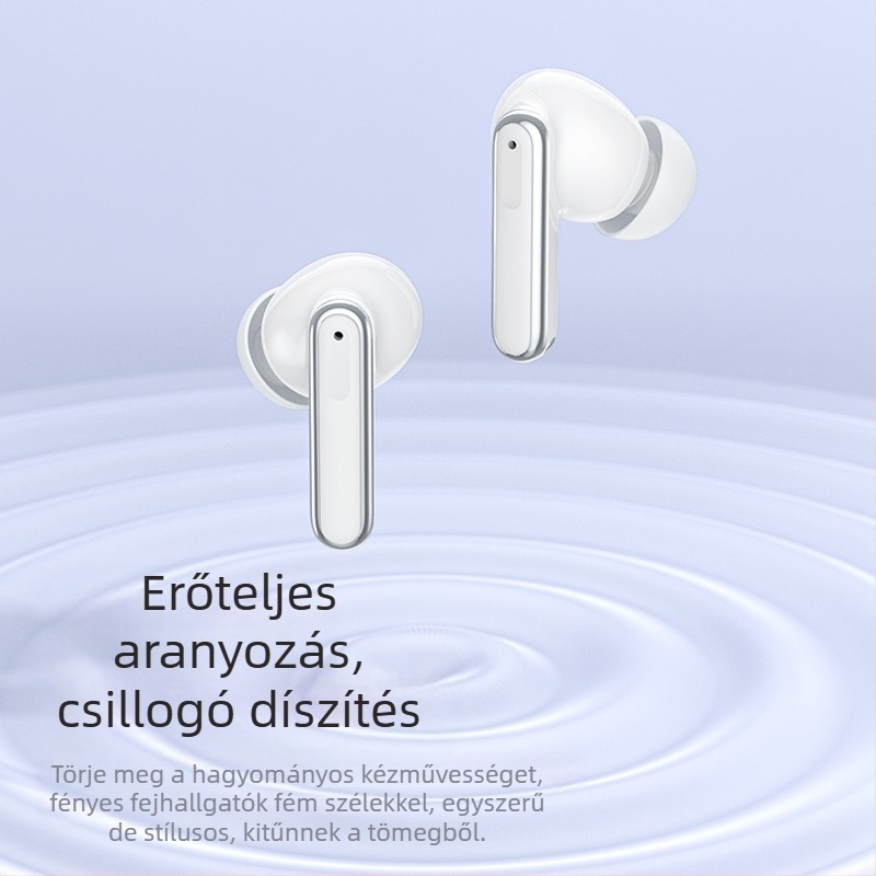 Igazi vezeték nélküli Bluetooth fülhallgatók ANC/ENC zajcsökkentéssel, digitális kijelzővel, Bluetooth 5.3, 10 m hatótávolság, IPX4 vízálló
