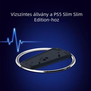 PS5 Slim Függőleges Állvány Bázissal, ABS Anyag, Közvetlen Szerelés