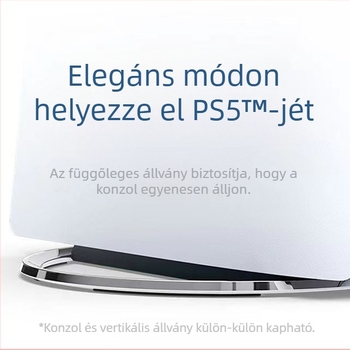 PS5 Slim Függőleges Állvány Bázissal, ABS Anyag, Közvetlen Szerelés