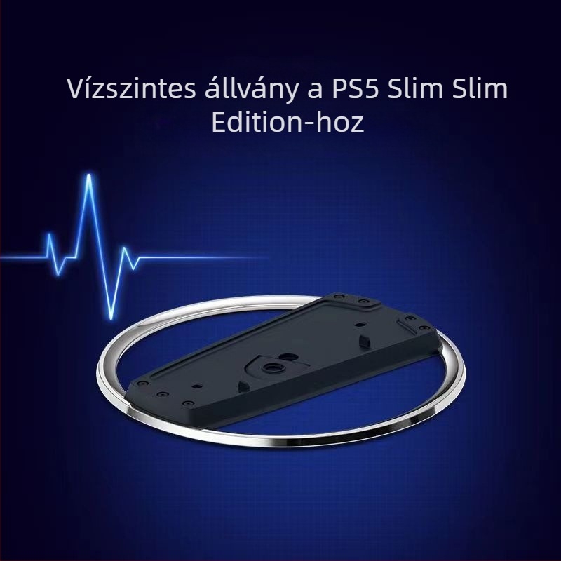 PS5 Slim Függőleges Állvány Bázissal, ABS Anyag, Közvetlen Szerelés