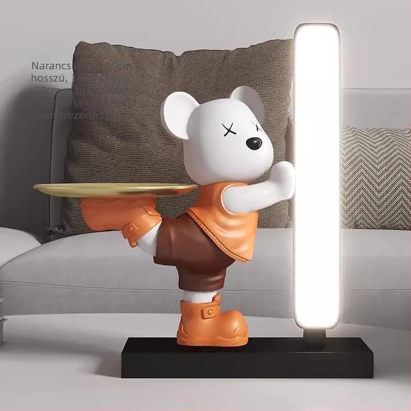 Medve figura gyantából – modern minimalist dizájn, otthoni ajándék