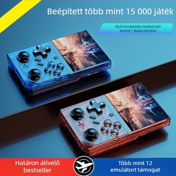 Kézi retro játék konzol nyílt forráskódú OS-sel, 64GB memória, Type-C interfész, MP4 lejátszó