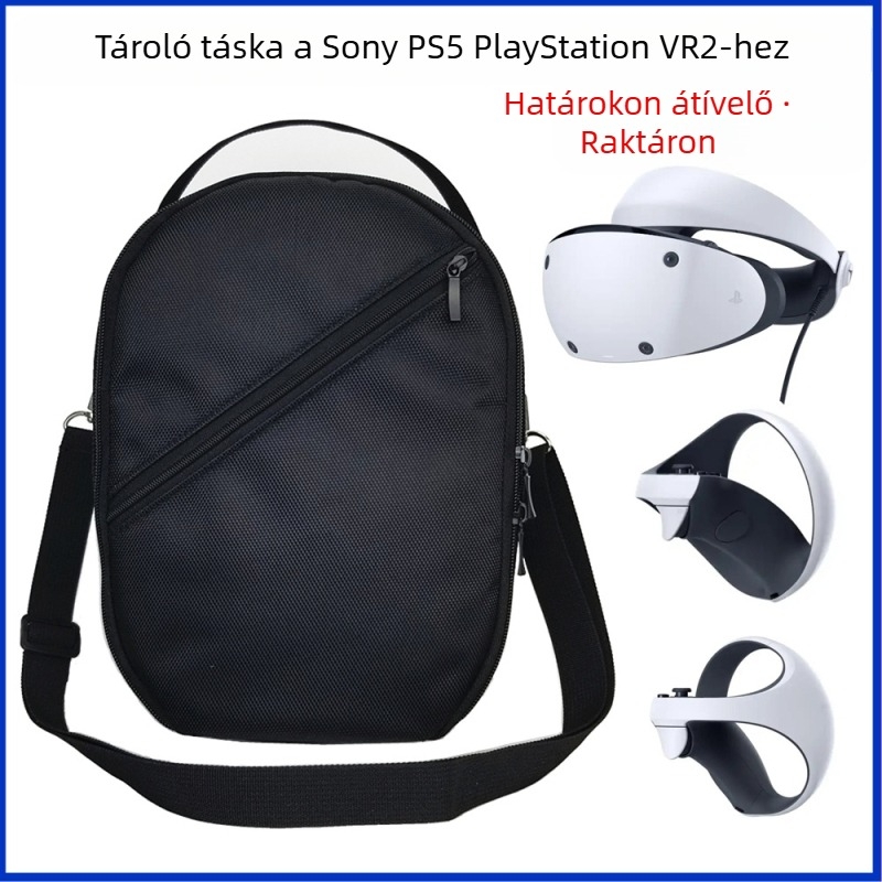 Apple Vision Pro VR tároló táska, 1680D Oxford anyag, kompatibilis PSVR2, Meta Quest 2 és Quest Pro készülékekkel, súly 0,32 kg