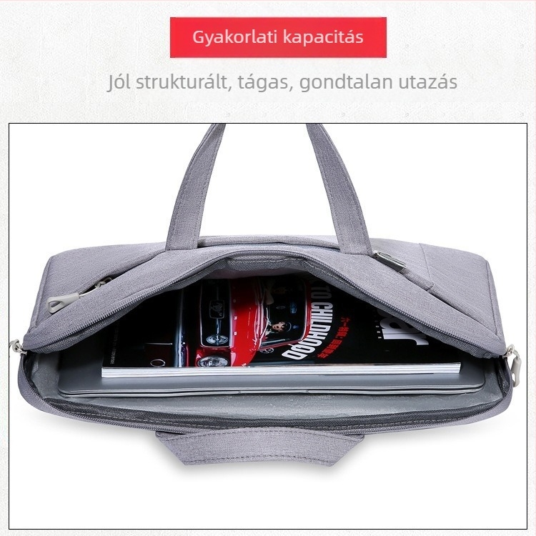 Laptop táska ultra könnyű, ütésálló és kopásálló, nagy kapacitású, Oxford anyagból