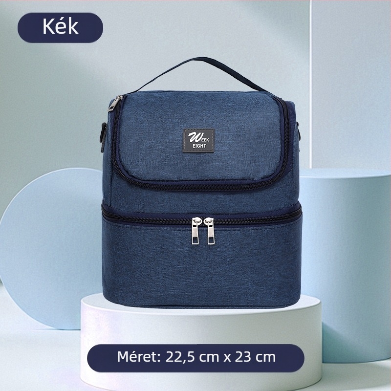 Daidweil hőszigetelő táska, modell 1984, kocka alakú, Oxford anyag, hőszigetelő funkció