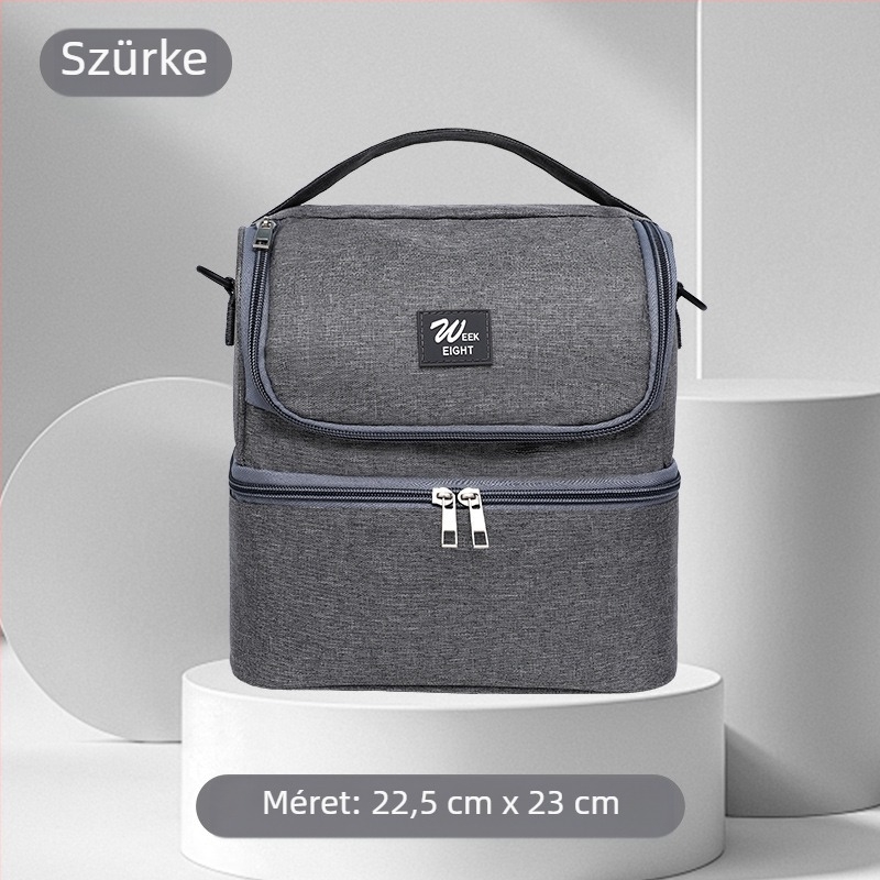 Daidweil hőszigetelő táska, modell 1984, kocka alakú, Oxford anyag, hőszigetelő funkció