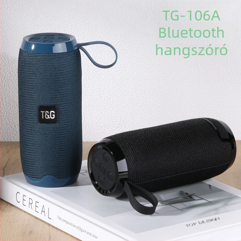 TG106A Bluetooth hangfal – Kültéri hordozható, TWS, 2 hangszóró, 10W, Bluetooth 5.3, 100Hz-20kHz, 1200-2000mAh, SNR ≥75dB