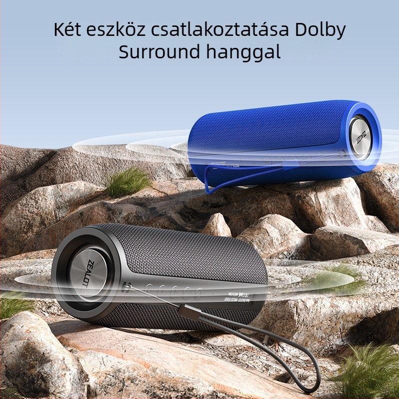 Kültéri vízálló Bluetooth hangszóró (IPX5; Bluetooth 5.0; 100 Hz-20 kHz; SNR >=70 dB; 10 W)