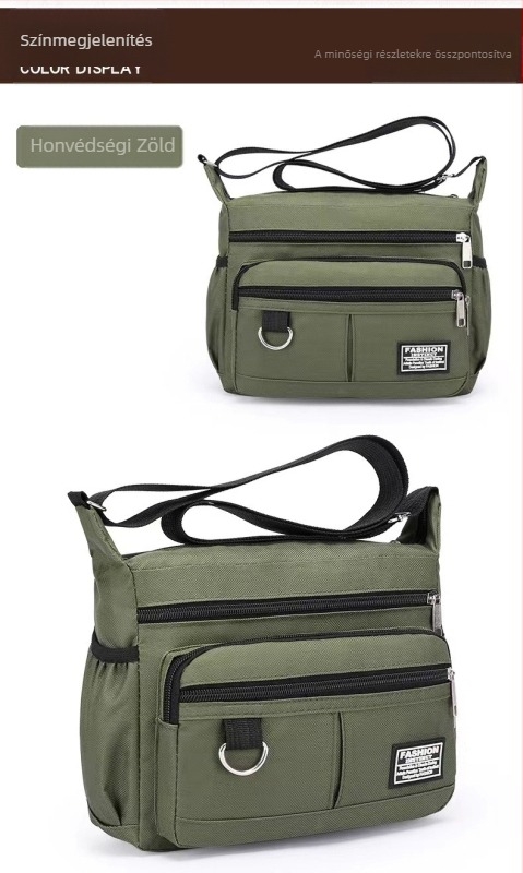 Üzleti táska Urban Simplicity stílusban, nylon anyagú, Lingzhi Kangaroo márka, poliészter bélés, kopásálló