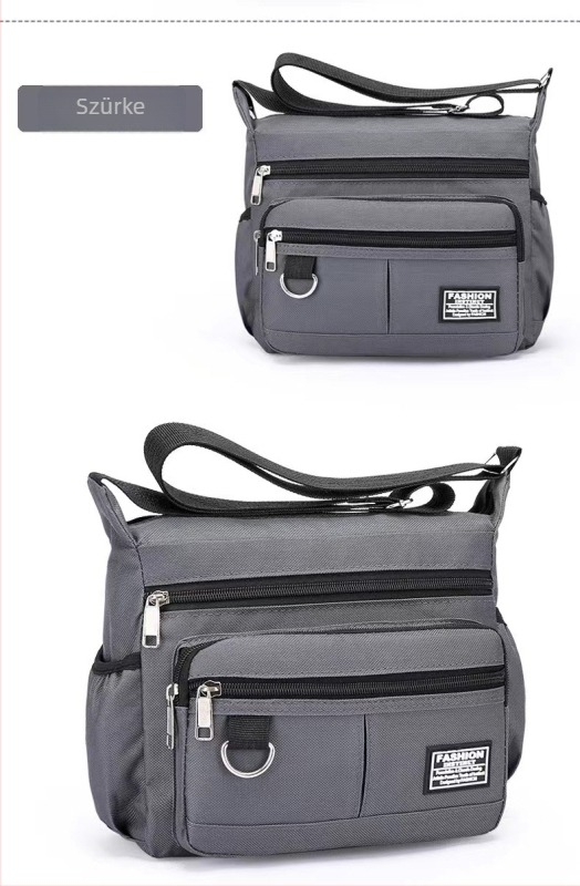 Üzleti táska Urban Simplicity stílusban, nylon anyagú, Lingzhi Kangaroo márka, poliészter bélés, kopásálló