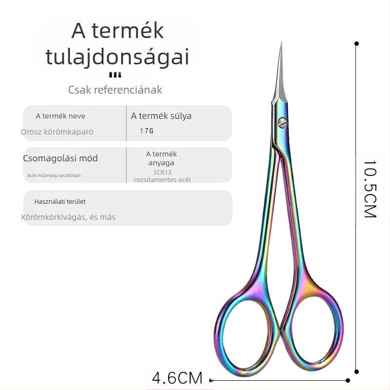 Rozsdamentes acél bőrhámlasztó olló, hordozható, általános használatra