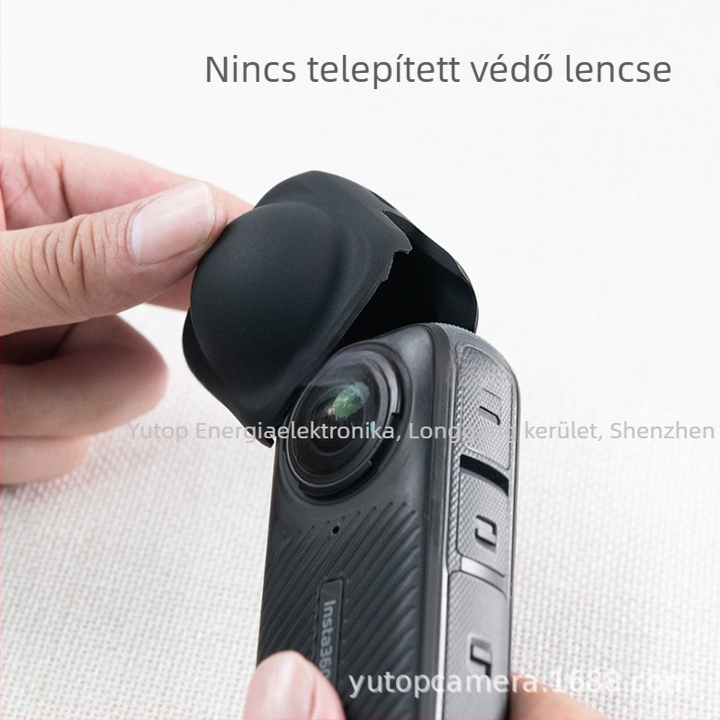 Insta360 X4 szilikon objektívvédő keret – objektív védelem, kompatibilis az Insta360 X4-gyel