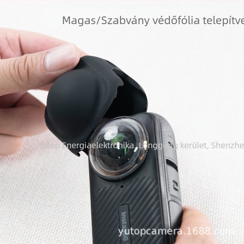Insta360 X4 szilikon objektívvédő keret – objektív védelem, kompatibilis az Insta360 X4-gyel