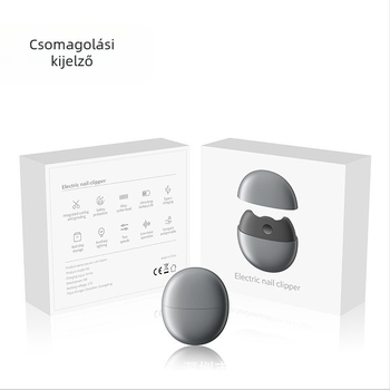 SENIE elektromos körömvágó – hordozható manikűr eszköz anti-szorítás mechanizmussal, idős és babák számára, műanyag + rozsdamentes acél