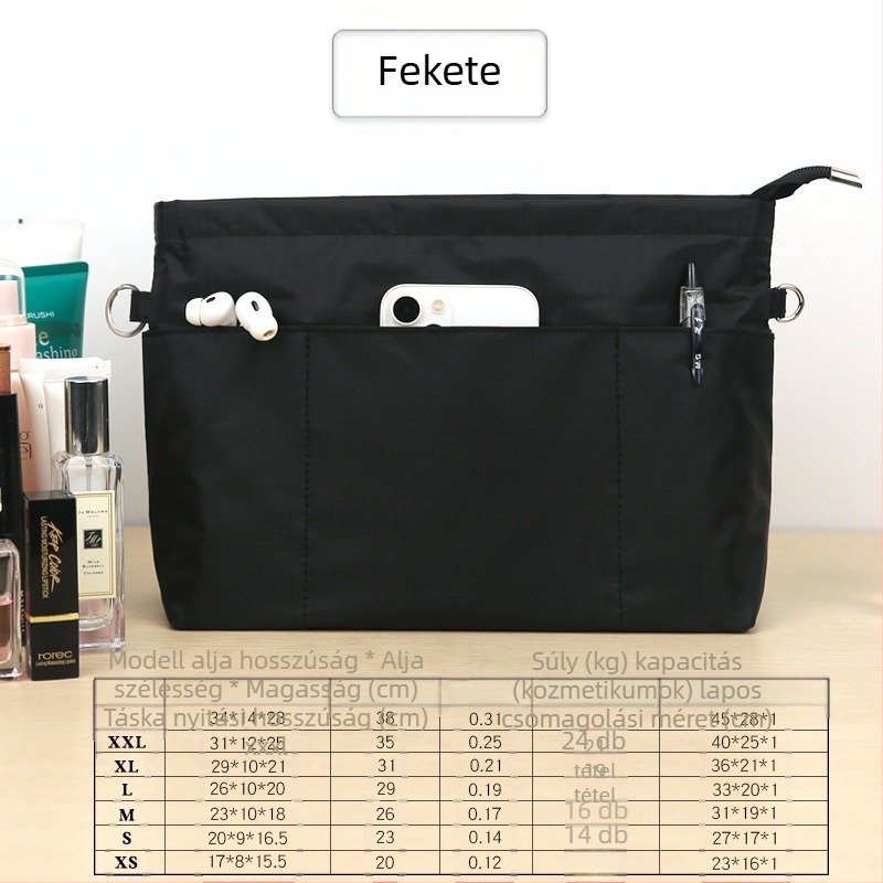 Sminktáska Oxford anyagból, nylon bélés, vízálló, lopás elleni védelem, uniszex