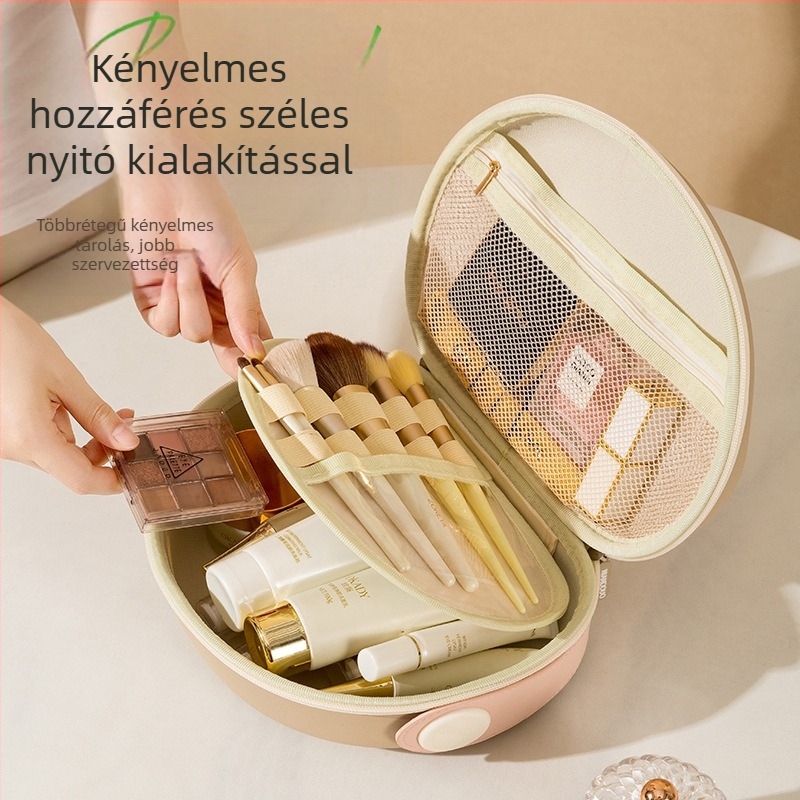 Könnyen hordozható kozmetikai táska EVA kemény héjjal, vízálló, utazáshoz, uniszex, városi minimalist stílus