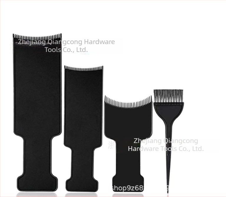 Hajfestő készlet sima és ritkító ollóval (30 fog), tálca/deszka a festéshez, ecset, kesztyűk, fülvédő és kendő; 30 fog, ritkítás 25-30, súly 350 g