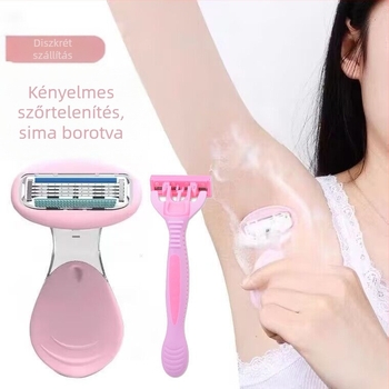 Női kézi testtakarító borotva – hónaljra, lábakra, karokra és intim területekre
