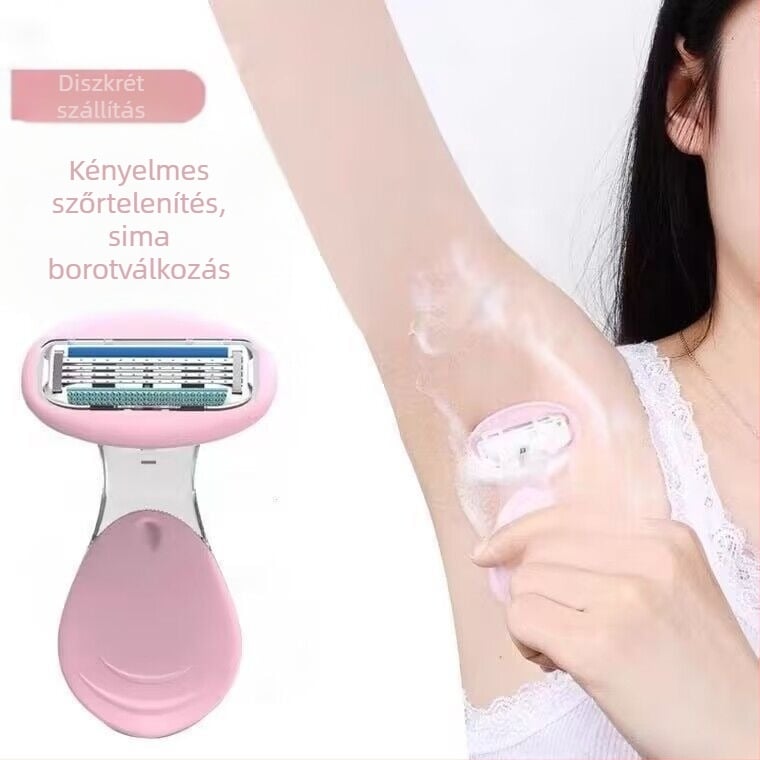 Női kézi testtakarító borotva – hónaljra, lábakra, karokra és intim területekre