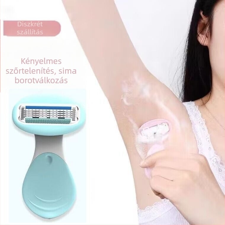 Női kézi testtakarító borotva – hónaljra, lábakra, karokra és intim területekre
