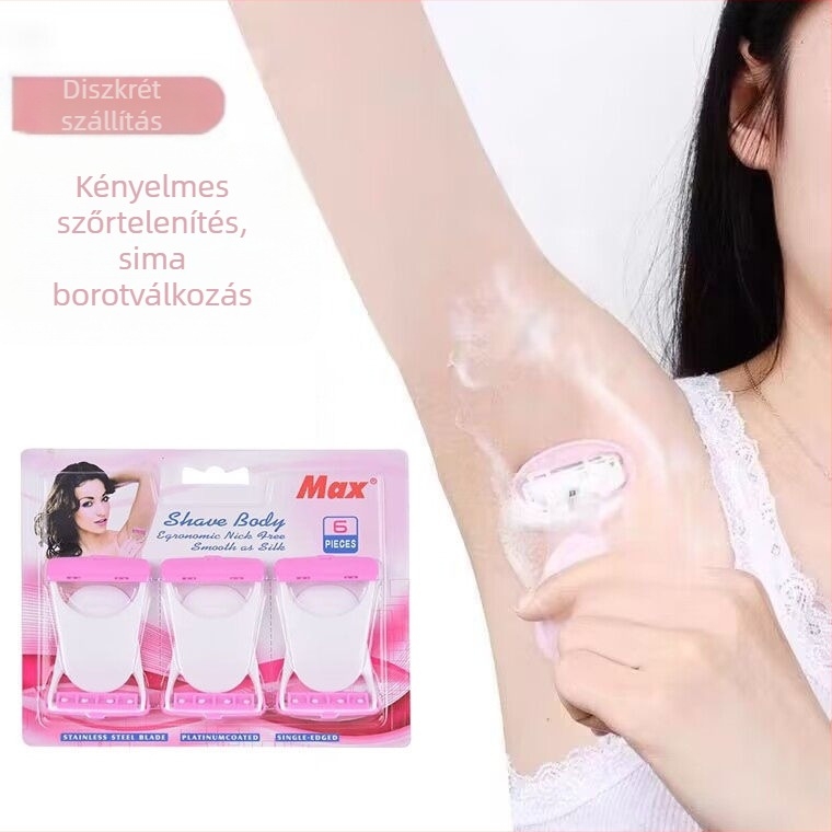 Női kézi testtakarító borotva – hónaljra, lábakra, karokra és intim területekre