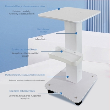 Stacionáris kozmetikai eszközök kocsi kereskedelmi szalonok számára, alap tárolóállvány, IPX0, beépített akkumulátor nélkül