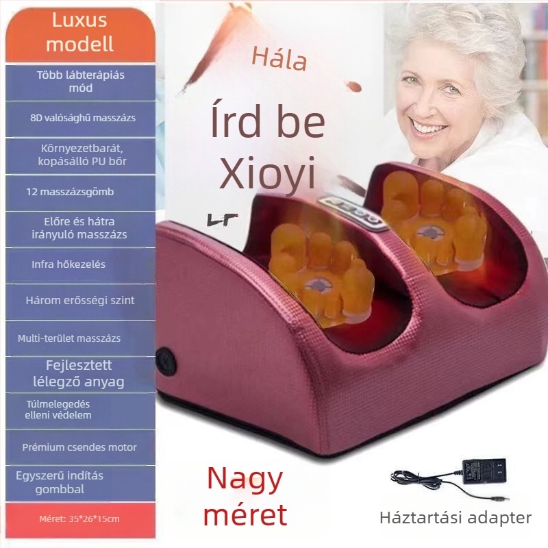 Tree rex félkörbe burkolt lábmasszírozó – elektromos gyúrás, melegkompresszió, időzítő, gombos vezérlés