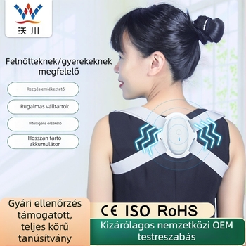 Wochuan W-102Z Láthatatlan testtartás-korrekció intelligens rezgéses figyelmeztetéssel felnőtteknek és diákoknak, CE/ROHS