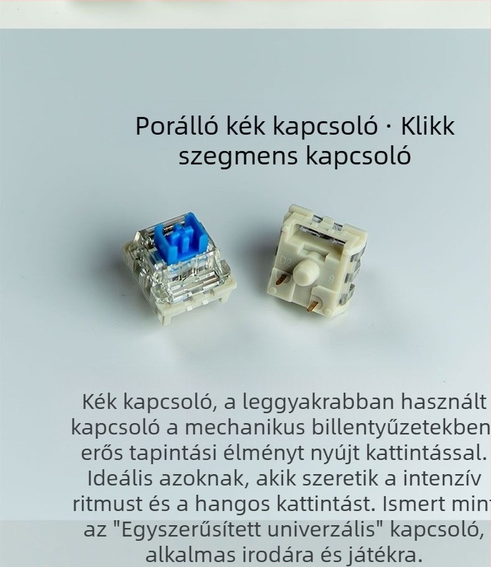 ITLY mechanikus billentyűzet kapcsoló ház — tengelykapcsoló (modell), vezetékes, 2024 kiadás