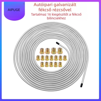 Autóipari fékcső réz-nikkel bevonatú ötvözetből; 16 tartozékkal; feldolgozás nem testreszabható