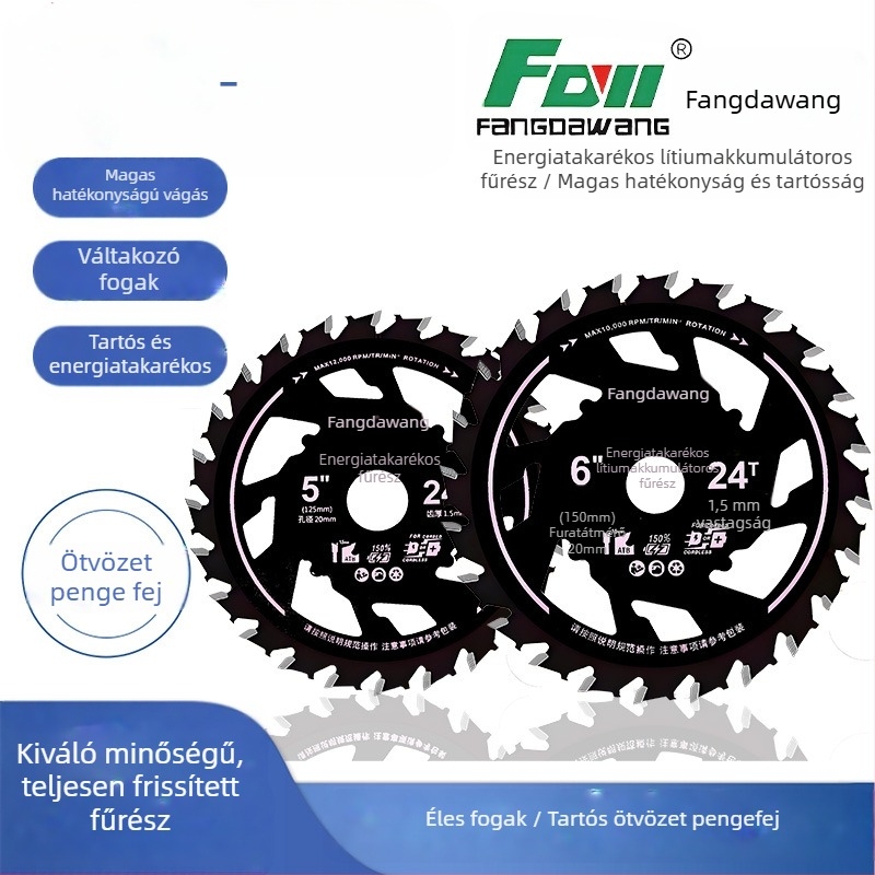 Square King ötvözött fűrészlap faipari felhasználásra – energiatakarékos, éles, tartós, akadások nélkül és égés nélkül; gépi fűrészekhez kompatibilis
