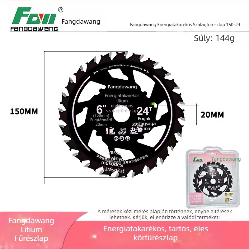 Square King ötvözött fűrészlap faipari felhasználásra – energiatakarékos, éles, tartós, akadások nélkül és égés nélkül; gépi fűrészekhez kompatibilis